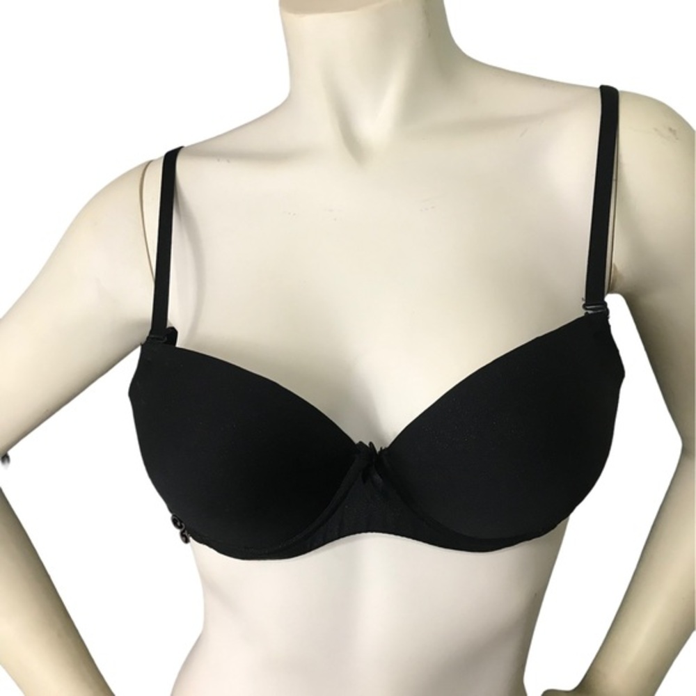 Black Fuchsia Push up Bra 34C